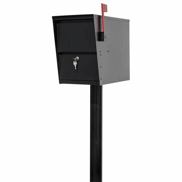Book Publishing Co LetterSentry Rust Free Galvanized Steel Direct Buriel 3 in. Mounting Post without Mailbox GR2642773